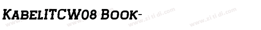 KabelITCW08 Book字体转换